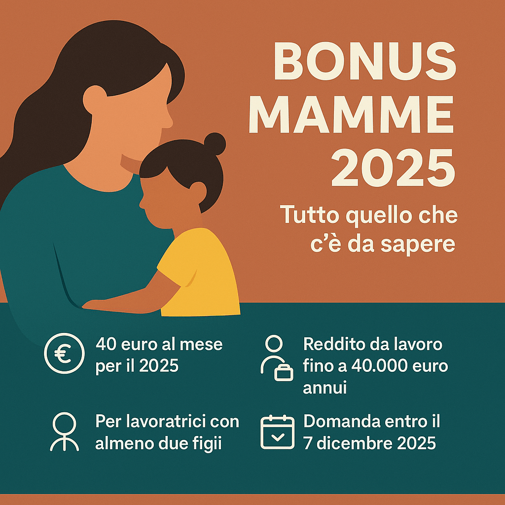 👩‍👧 Bonus Mamme 2025: tutto quello che c’è da sapere sul nuovo sostegno per le lavoratrici con&nbsp;figli